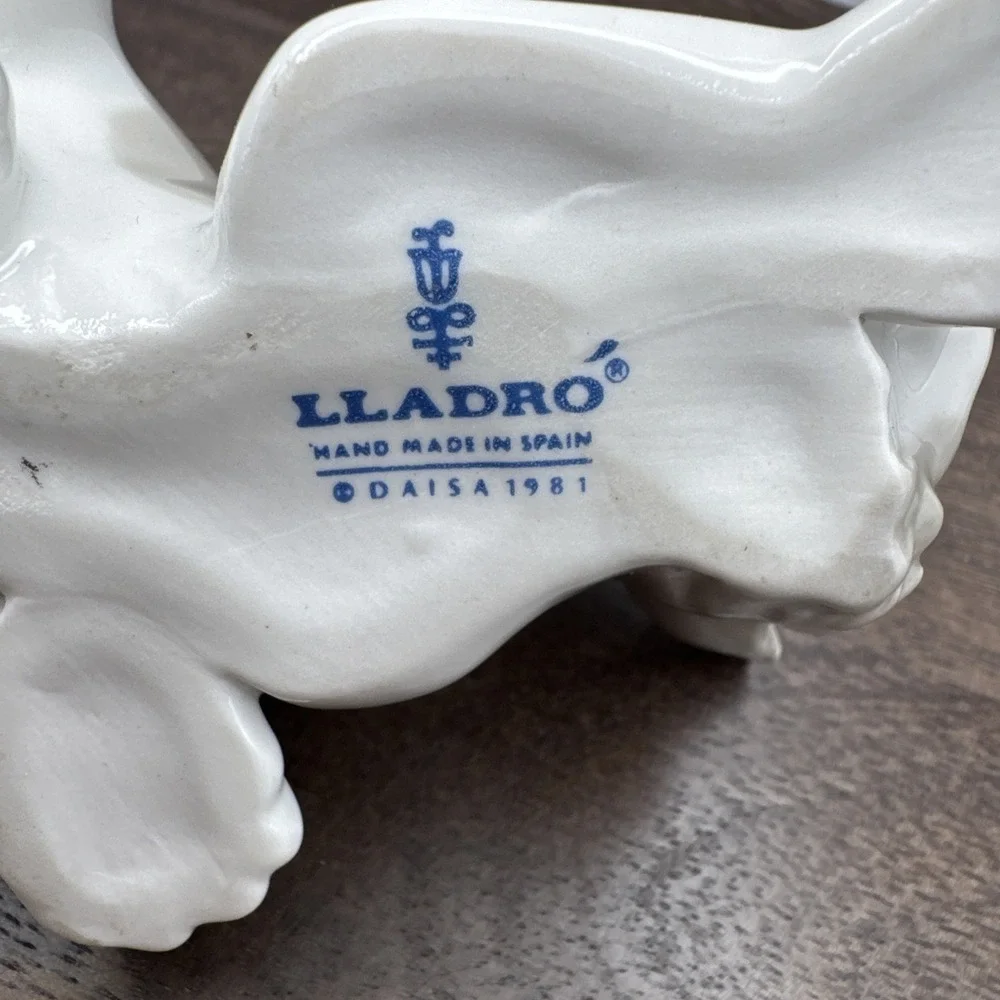Llardo Cat Figurine Statute‎ 5112 Attentive Playful Pouncing Kitten Retired Vtg